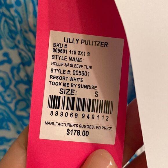 NWT Lilly Pulitzer Hollie Tunic Dress - Resort White Took Me By Sunrise size sma - Picture 4 of 7
